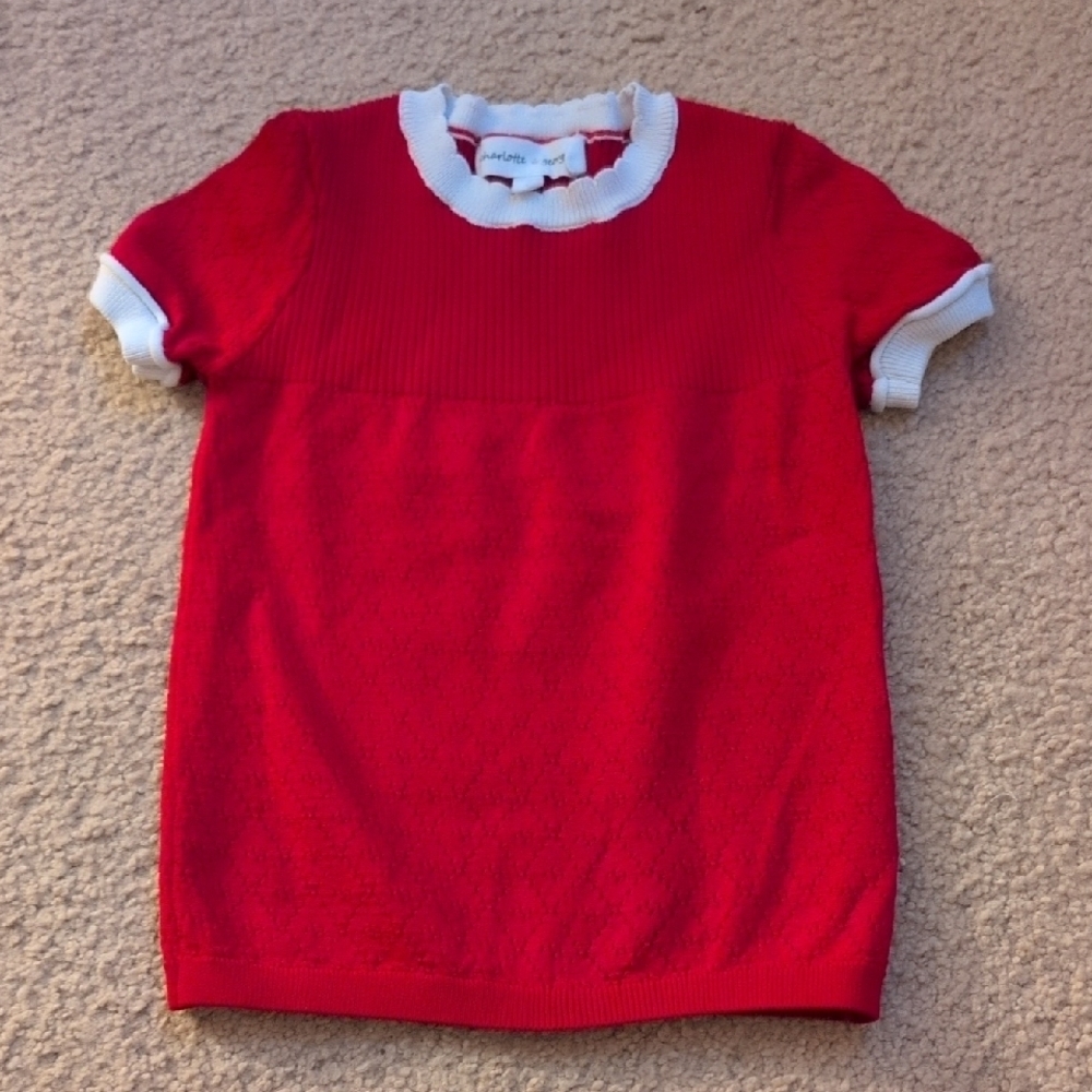 Charlotte & George Red & White Tunic Dress Size 3